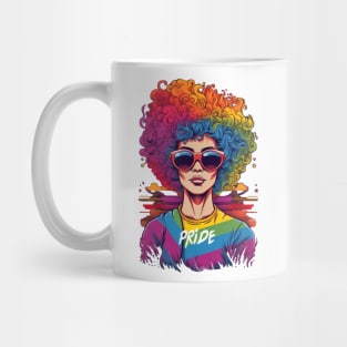 Colourful LGBT design for Pride Month: celebrate diversity and acceptance. Mug